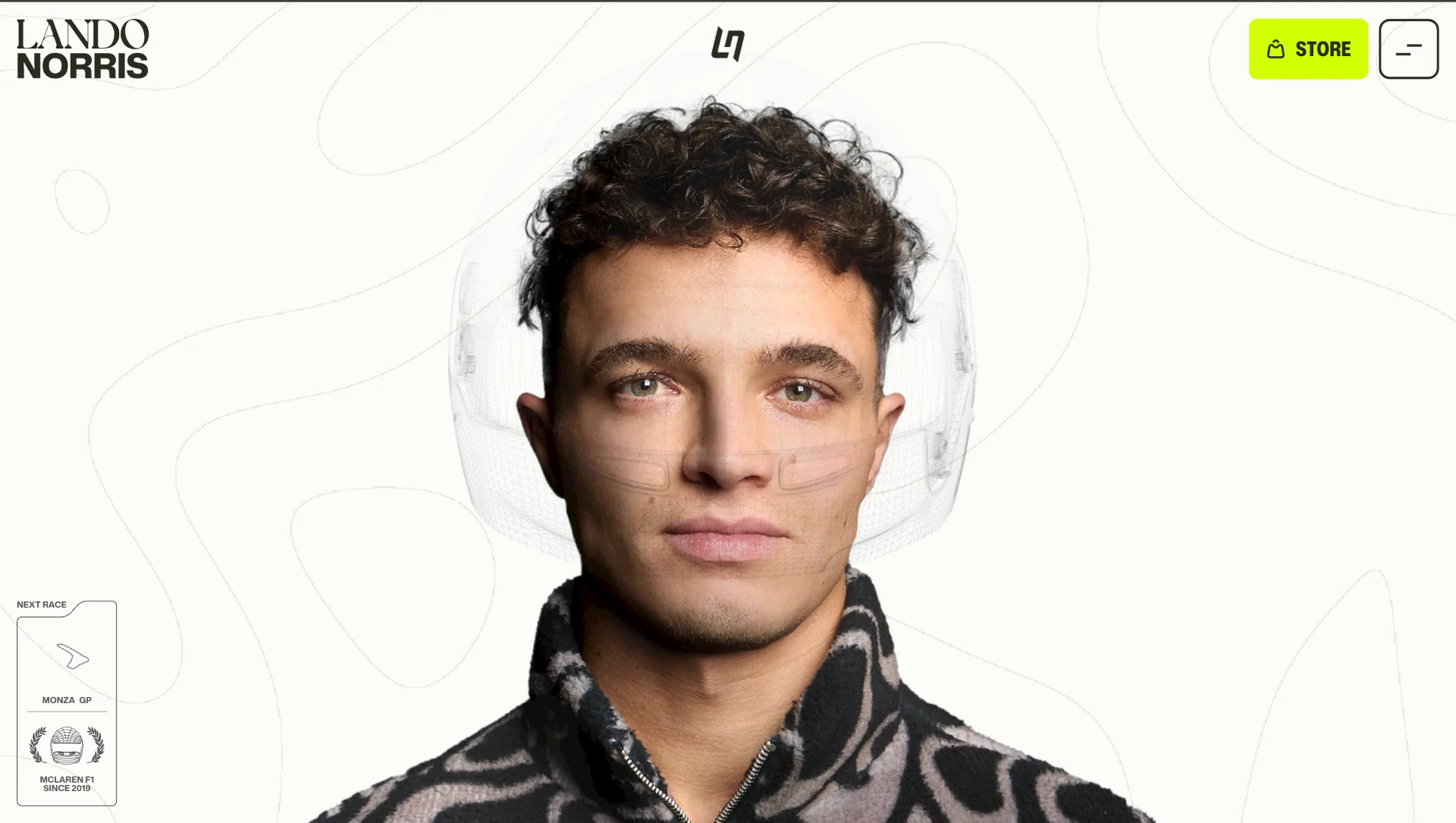 landonorris.com personal website preview
